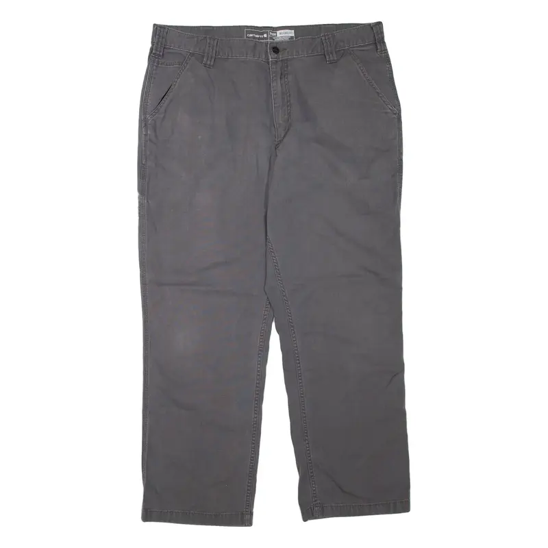 CARHARTT Mens Trousers Grey Relaxed Straight W38 L30