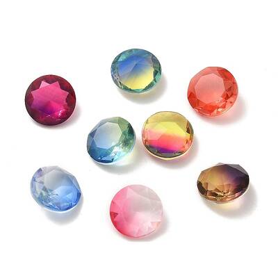Faceted K9 Glass Rhinestone Cabochons