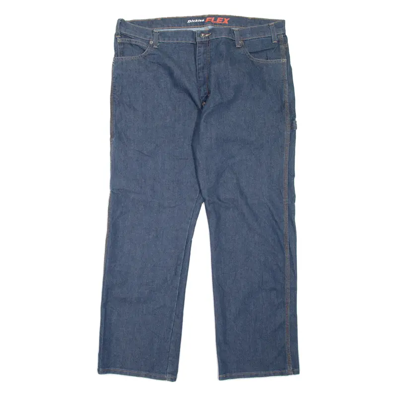 DICKIES Carpenter Workwear Mens Jeans Blue Relaxed Skinny W40 L30
