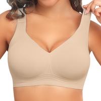 PoseFree Women's Wireless Bras Full Coverage Seamless Supportive, Back Smoothing T-Shirt Bra with Padded Everyday Bra bralett...