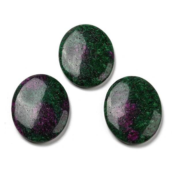 Natural Ruby Worry Stone for Anxiety Therapy
