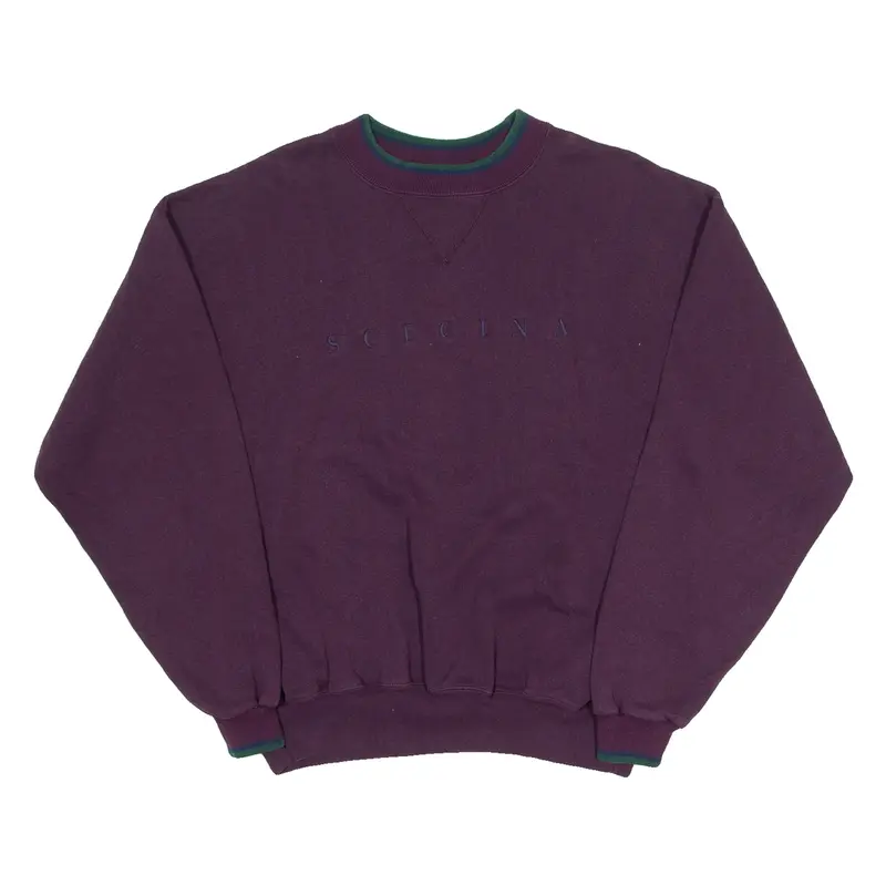 TIME OUT Scecina Womens Sweatshirt Purple Crew Neck USA L