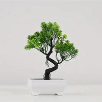 Artificial Potted Plant, Creative Home Decor Realistic Faux Plastic Flower, Decorative Plants for Home Wedding Porch, Birthda...