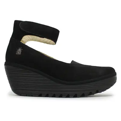 Fly London YOUS529FLY Cupido Leather Women's Comfort Shoes - Black - Size:US 6-6.5 Women
