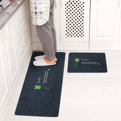 Household Water-absorbent And Oil-proof Anti-slip Mat Bath And Bathroom Foot Mat | Color: 6style | style: 2pcs set
