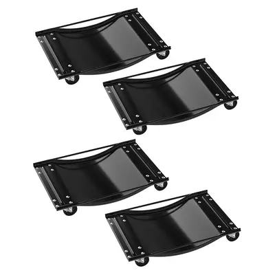 Garvee Car Dolly Set of 4, Heavy Duty Wheel Dollies 10,000 lbs Capacity, 23.8x14.4, for Moving Cars & Trucks, Black