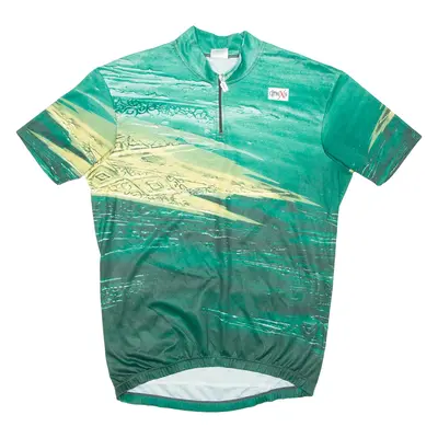 Cycling Mens Jersey Green 1/4 Zip XL