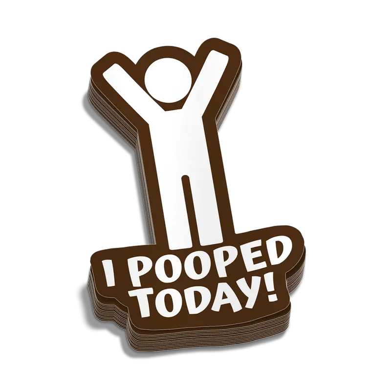 I Pooped Today Hard Hat Decal