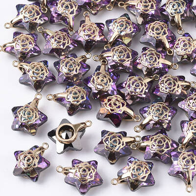 Electroplate Glass Pendants