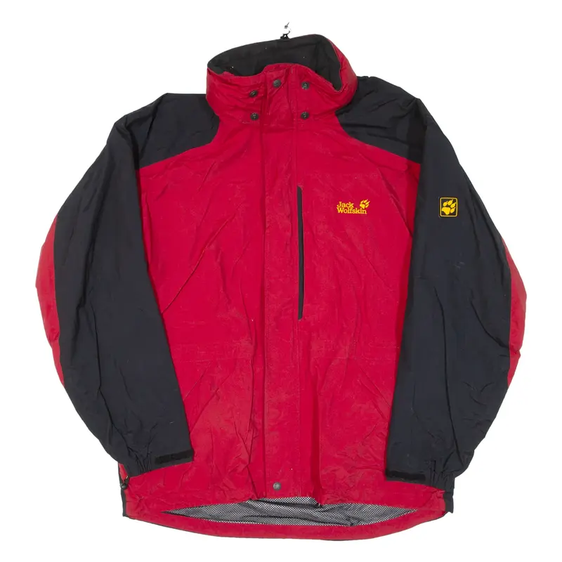 JACK WOLFSKIN Mens Rain Coat Red M