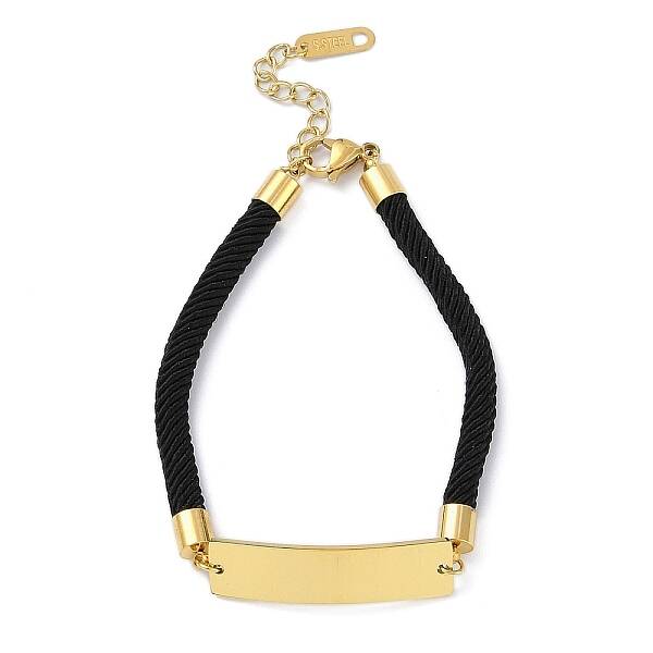 Ion Plating(IP) 304 Stainless Steel ID Bracelets for Women