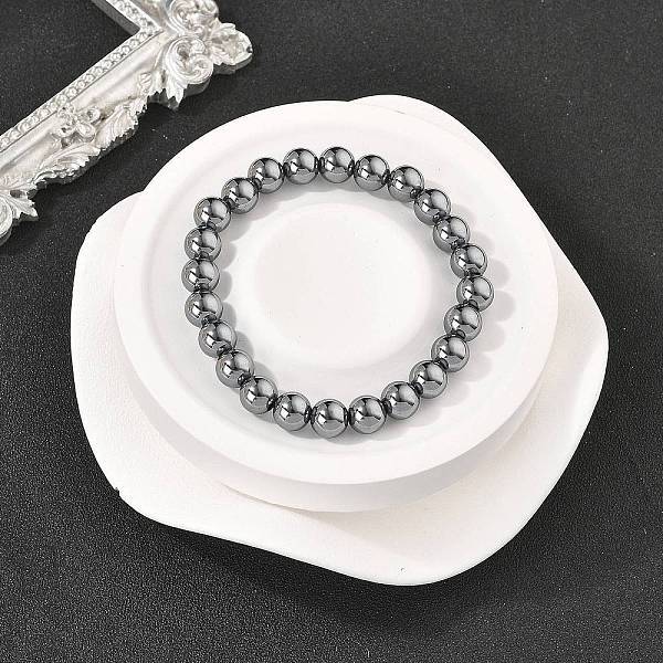 Terahertz Stone Beads Stretch Bracelets