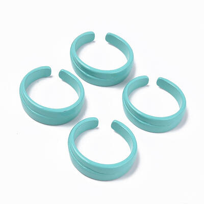 Spray Painted Alloy Cuff Rings