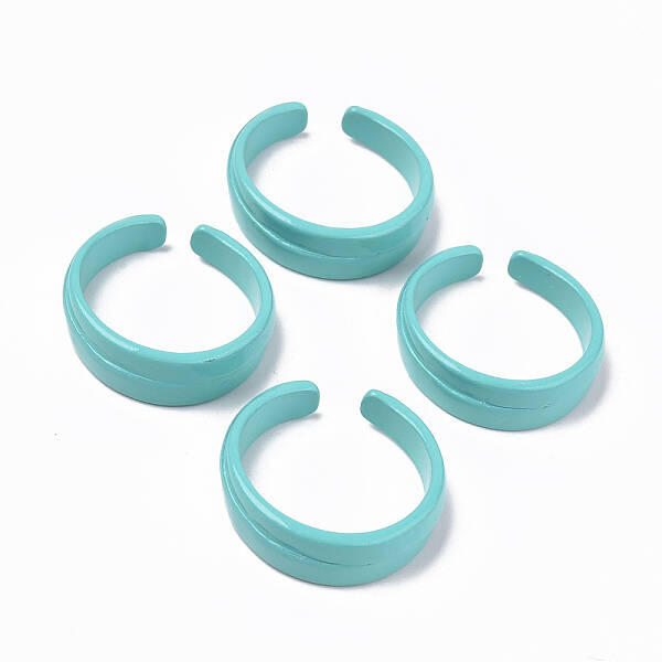 Spray Painted Alloy Cuff Rings