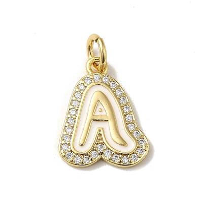Brass Micro Pave Cubic Zirconia Pendants