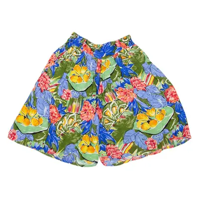 Womens Casual Shorts Blue Floral XS W26