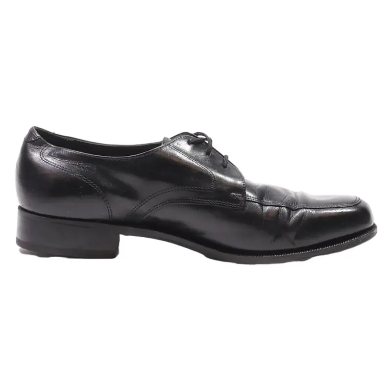 FLORSHEIM Derby Shoes Black Leather Mens UK 9