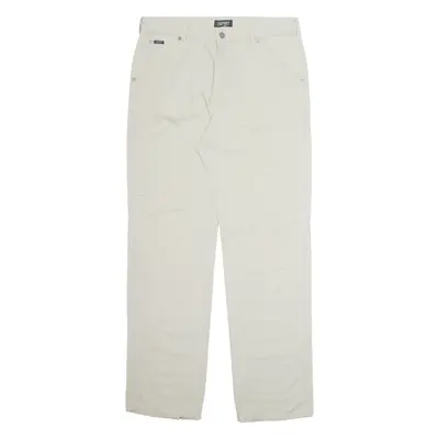 SPIRIT Patrol Fit Mens Trousers Beige Regular Wide-Leg W34 L34