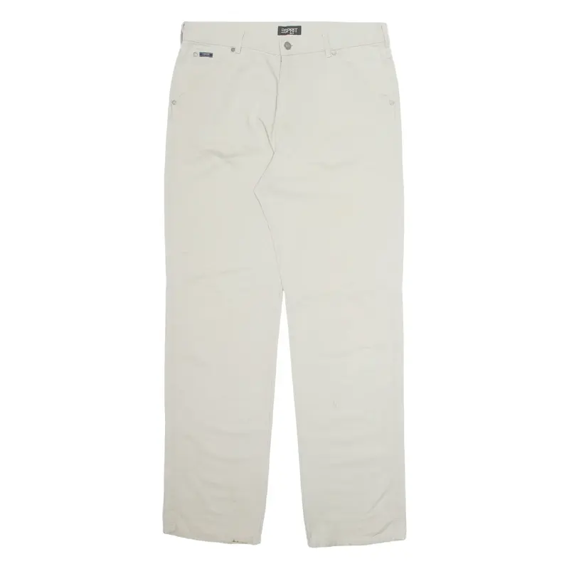 SPIRIT Patrol Fit Mens Trousers Beige Regular Wide-Leg W34 L34