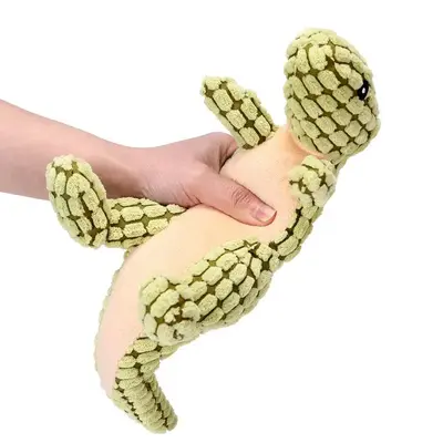 Cute Stuffed Dog Toy, Cartoon Interactive Dog Toy, Dinosaur Shaped Plush Toy For Puppy Small Medium Dogs