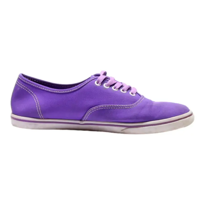 VANS Low Top Trainers Purple Canvas Womens UK 8