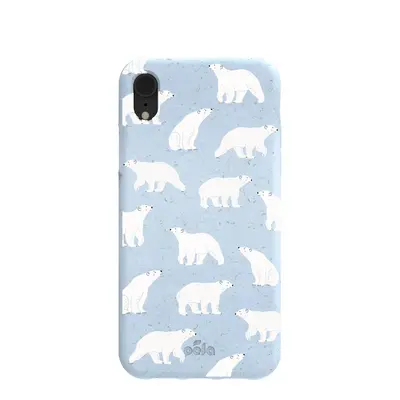 Powder Blue Ice Bears iPhone XR Case