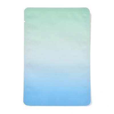 Two Tone Rectangle Plastic Zip Lock Gift Bags