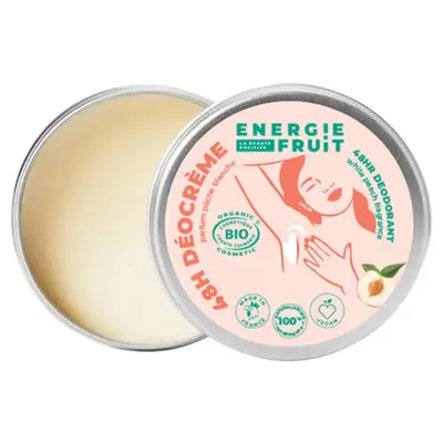 Energie Fruit Deo Cream 48H Organic White Peach 45g