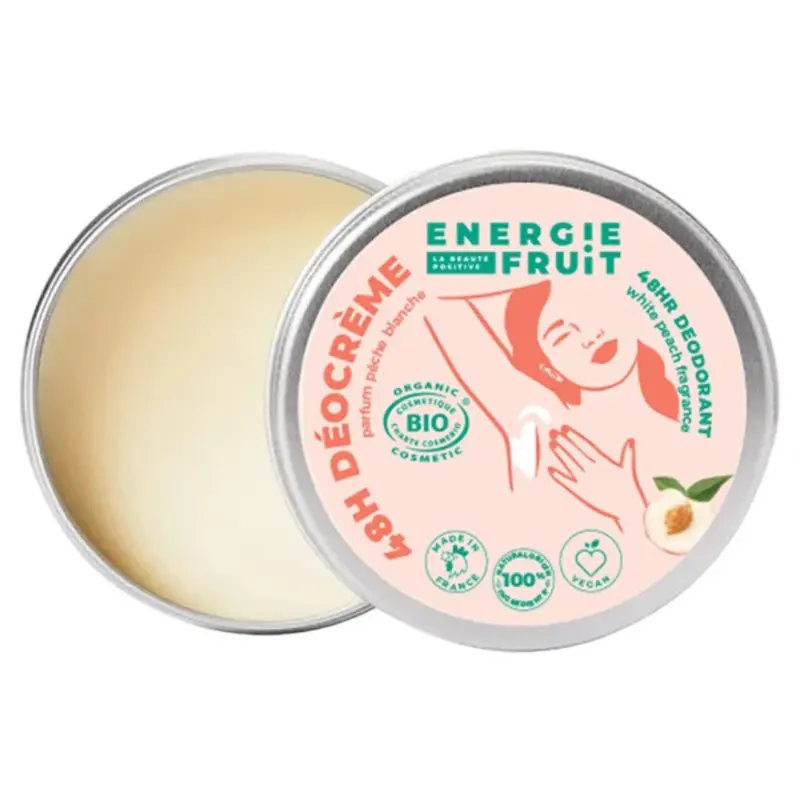 Energie Fruit Deo Cream 48H Organic White Peach 45g