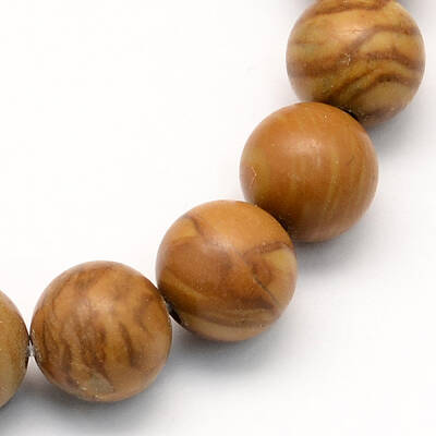 Natural Tigerskin Jasper Round Beads Strands