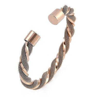 Ion Plating(IP) 304 Stainless Steel Cuff Bangles for Women