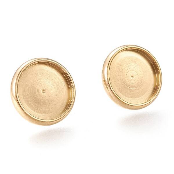 Ion Plating(IP) 304 Stainless Steel Stud Earring Settings