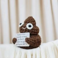 Cute Positive Poop Crochet Ornament, Handmade Crochet Positive Poop Decorations, Funny and Cute Gift, Perfect Hilarious Gift ...