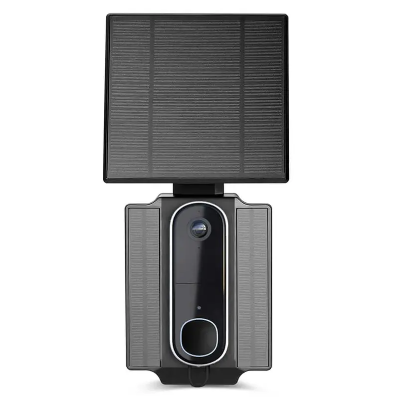 Wasserstein Universal Solar Charger with Built-in Battery for Arlo Video Battery Doorbell 2K (2nd Gen) & Wyze Wireless Duo Ca...