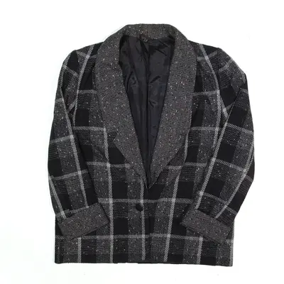 Blazer Jacket Black Check Womens UK 14