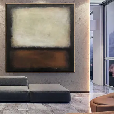 Mark Rothko Large Abstract Canvas Fine Art Acrylic Painting On Canvas Oil Painting On Canvas Framed Abstract Artwork Living R...