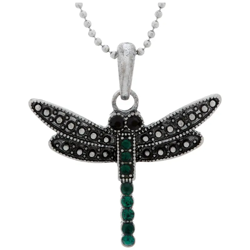 Colors of Life Dragonfly Necklace - Magenta