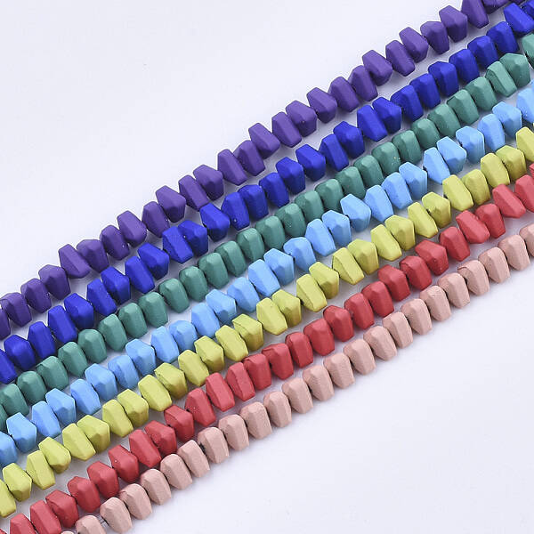 Spray Painted Non-magnetic Synthetic Hematite Beads Strands