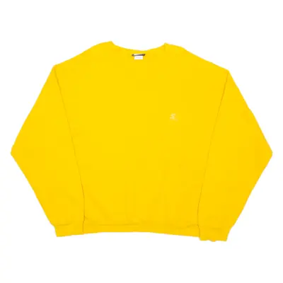 STARTER Mens Sweatshirt Yellow Crew Neck XL