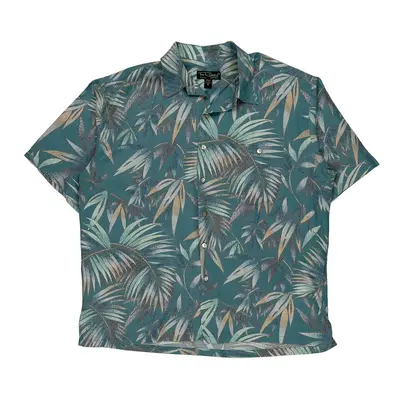 Made In Usa Tori Richard Hawaiian Shirt - XL Blue Cotton