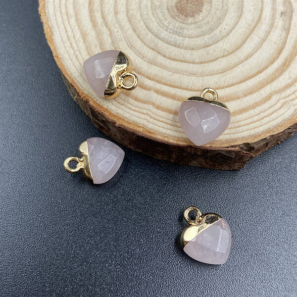 Natural Rose Quartz Charms