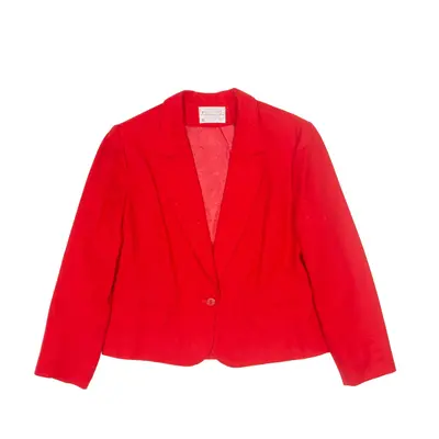 PENDLETON Petite Blazer Jacket Red Wool 80s Womens M