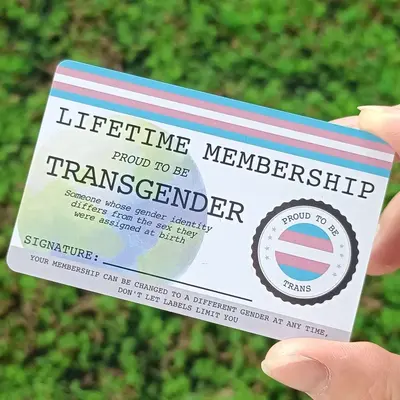 Lifetime Membership Card Girl Toy, 1 Count Transgender Pride Card, Lifetime Theme Card Toy for Girls and Boys, Girl Toy 18 Ra...