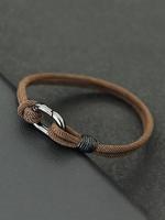 Men's Minimalist Plain Color Bracelet, Fashionable Jewelry for Party, Daily Clothing Decor, Trendy All-match & Exquisite Jewe...