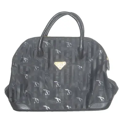 MAISON MOLLERUS Womens Handbag Black Striped