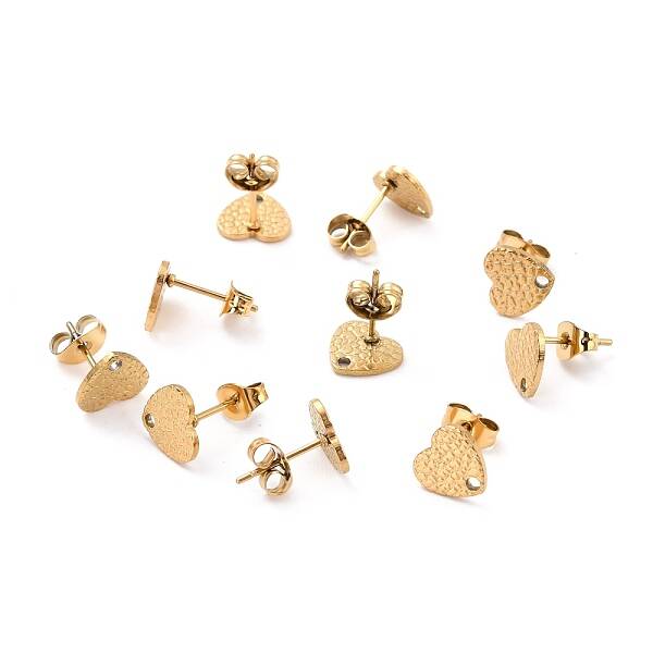 Ion Plating(IP) 304 Stainless Steel Stud Earring Findings