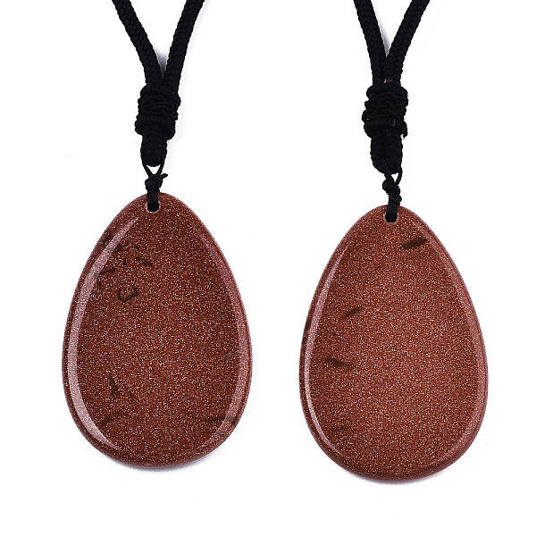 Synthetic Goldstone Pendant Necklaces