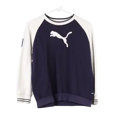 Age 14-16 Puma Sweatshirt - Medium Navy Cotton Blend