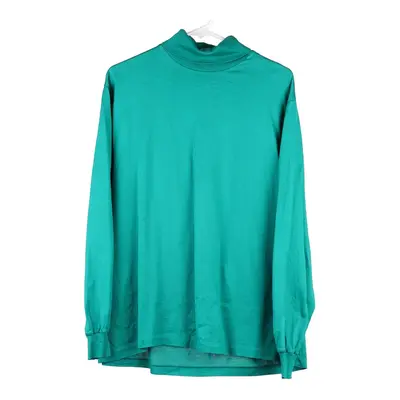 Cross Creek Rollneck - Large Green Cotton