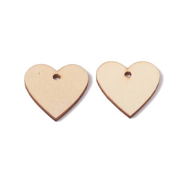 Unfinished Natural Poplar Wood Pendants